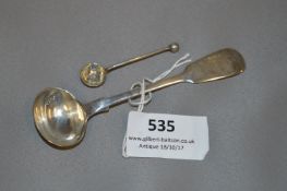 Silver Condiment & Mustard Spoon - 14 Grams