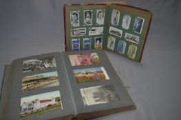 2 Albums containing Postcards & Cigarette Cards