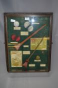 Wall Mounted Cabinet with 18th Century Billiards Display