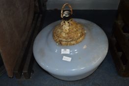 Large White Glass Ceiling Lamp Shade