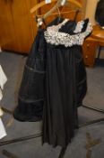 Lady's Black Dress and Hooped Underskirt