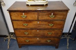 Georgian Mahogany 2 over 3 Chest of Drawers