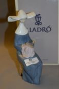 Lladro Figurine - Nun Sewing