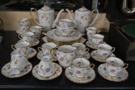 Royal Stafford Floral & Gilt Patterned Tea Service