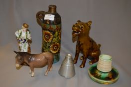 Wedgwood Match Striker, Beswick Donkey Figurine etc