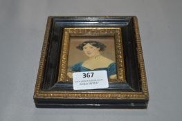 Small Framed Portrait Painting