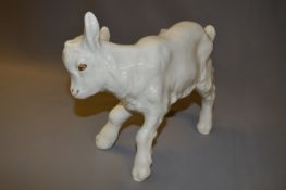 Russian Pottery Goat Figurine