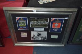Framed Hull FC 1982 Challenge Cup Final Programmes and Photographs