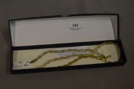 925 Gilded Silver Necklace & Bracelet Set