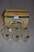 Set of 6 Edinburgh Crystal Drinking Glassware