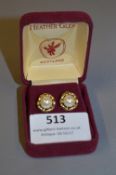 18 Carat Gold and Pearl Stud Earrings
