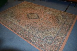 Pink Floral Patterned Rug - 78x115 Inches