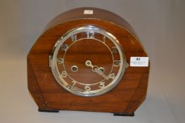 Walnut Cased Mantel Clock