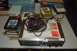 Realistic TR82 8 Track Recorder/Player Deck with Cartridges