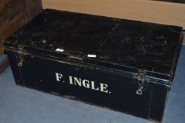Black Tin Trunk