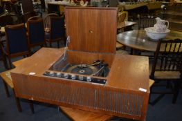 HMV Record Player in Teak Cabinet