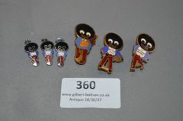 Collection of Robinsons Golly Badges