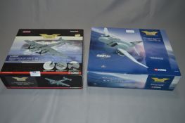 2 Corgi Aviation Archive Limited Edition Model Aircrafts - McDonnell F-45 UK Phantom &