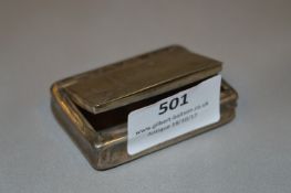 Georgian Silver Snuff Box L & Co 1819 - 44 Grams