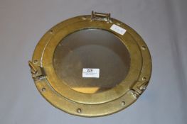 Brass Porthole with Mirror Centre