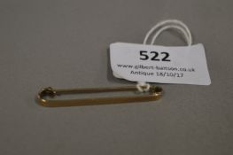 9 Carat Gold Tie Pin - 2 Grams