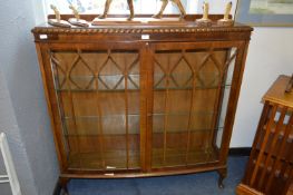 Walnut 2 Door Display Cabinet