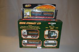 Boxed Corgi Eddie Stobart Truck Set & Another
