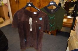 Suede Leather Lady's Top & 2 others