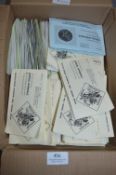 Box containing 50+ Old Approval Stamp Books