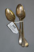Set of 3 Georgian Silver Teaspoons - 40 Grams