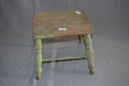 Small Painted Stool