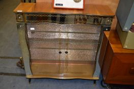 1950's Display Cabinet with Mirrored Front and Glass Sliding Doors