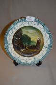 E K Redmore Painted Plate of The Devon Coast