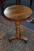 Rosewood Wine Table on Pedestal Base