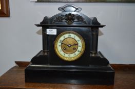 Black Slate Mantle Clock