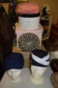 Collection of Vintage Hats & Hat Boxes