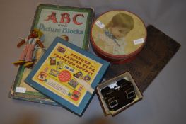 ABC Wood Blocks, Viewmaster, Jigsaw etc