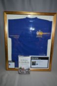 Signed Manchester United 1968 Wembley Bobby Charlton Football Shirt & Autobiography
