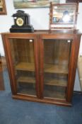 Oak Floorstanding Bookcase with Glazed Doors