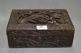 Carved Wood Trinket Box