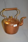 Copper & Brass Handled Kettle