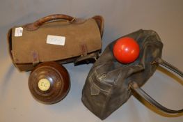 2 Sets of 2 Bowling Balls