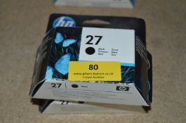 Two Hp Black Inkjet Cartridges