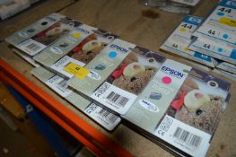 Epson Inkjet Cartridges; Two T0611, Two T0614, Two T0612 and Two T0613