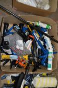 *Box Containing Assorted Mastic Guns, Tubs of Silicone, Mastic, etc.