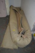 Two Rolls of Beige Carpet