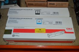 Three OKI Toner Cartridges