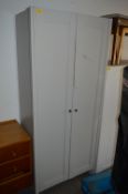 Grey Double Door Wardrobe (AF)