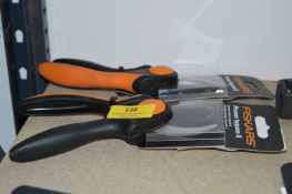 *Two Pairs of Fiskars Bypass Pruners