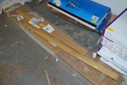 *Pack of Light Oak Laminate Flooring and Two Door Strips